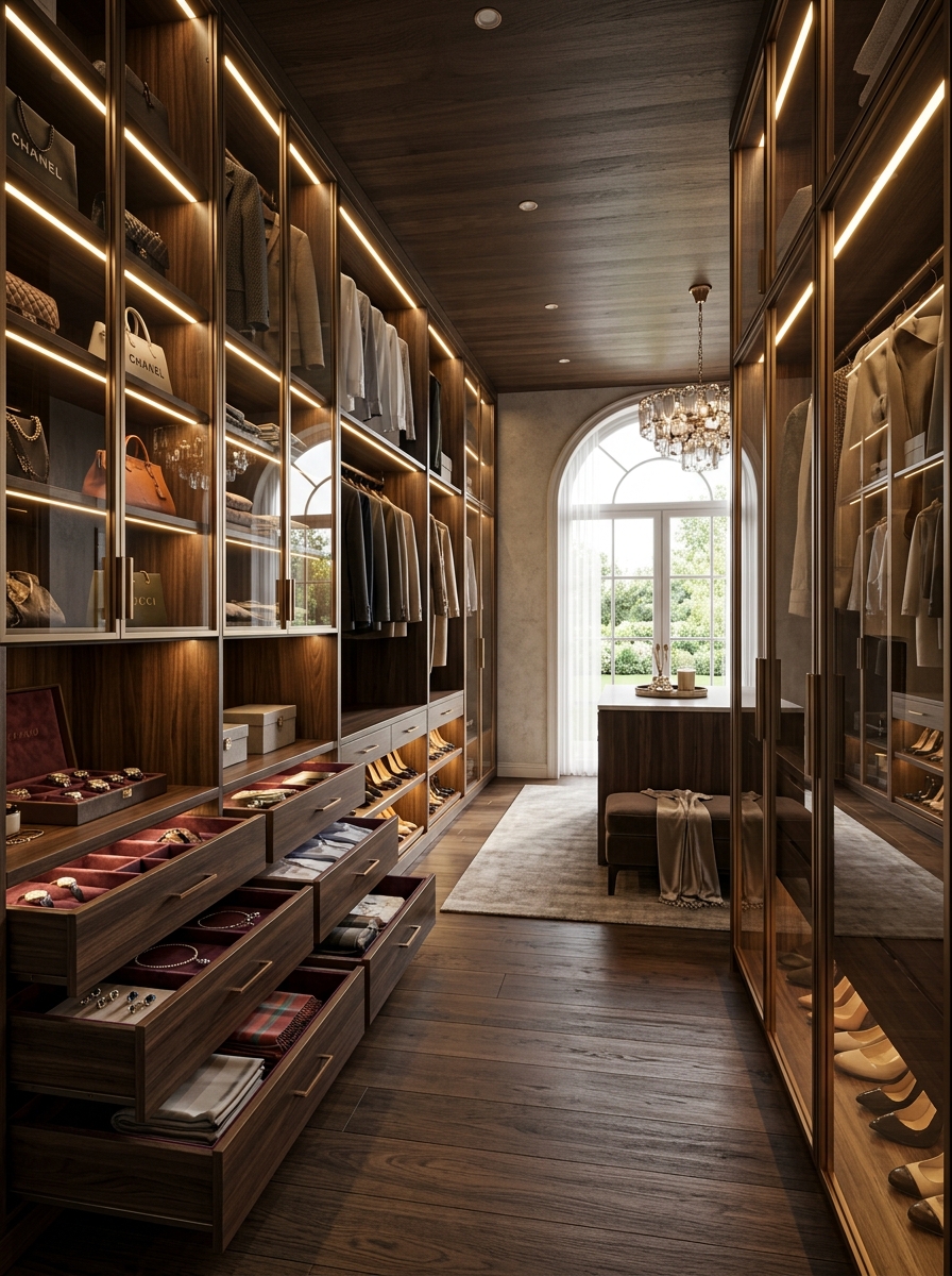 Ilha Central em Closet