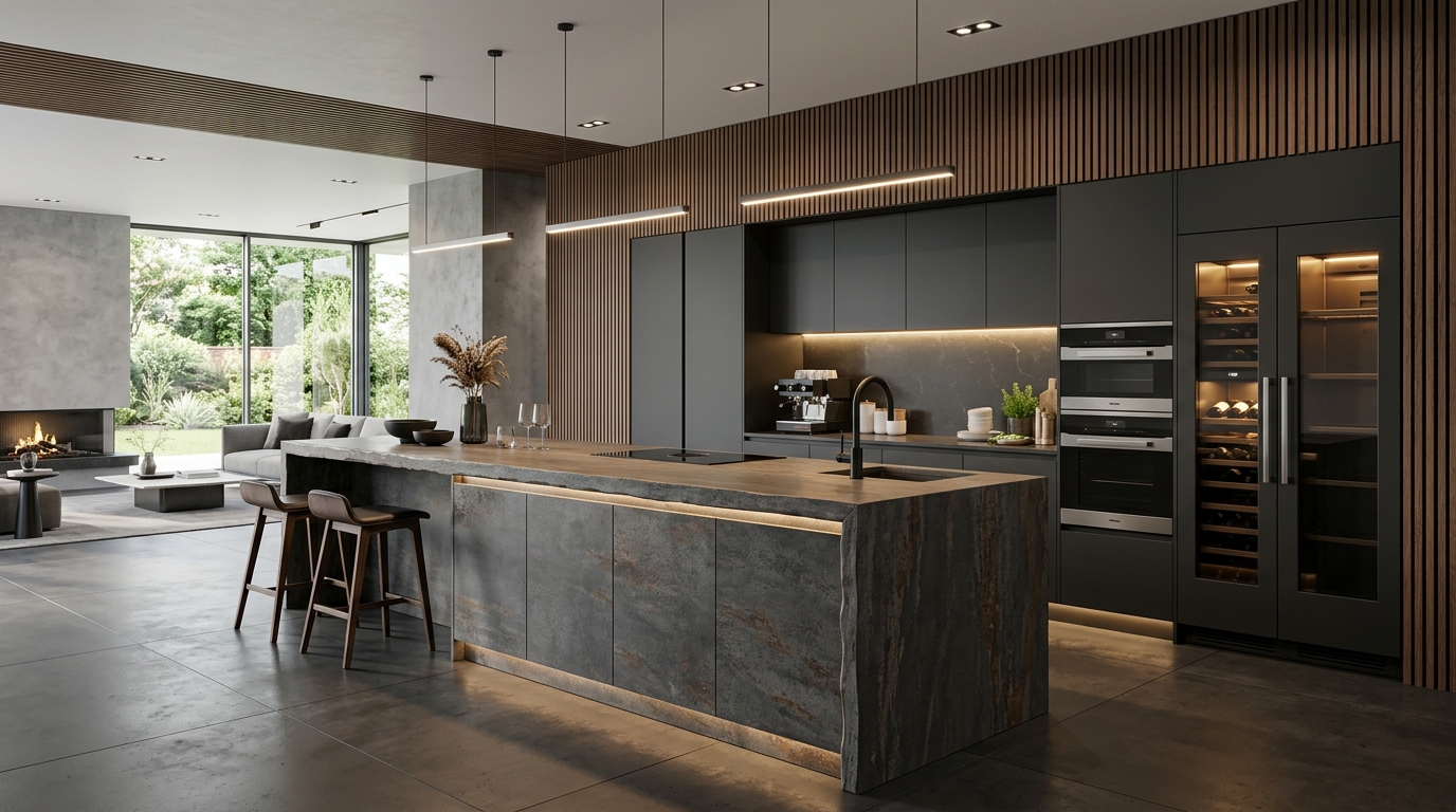 Projeto de cozinha planejada contemporânea em Maringá
